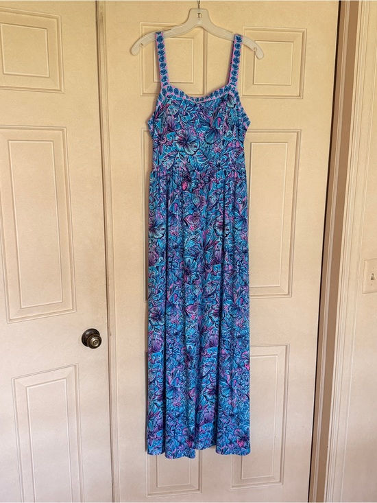 Lilly Pulitzer Dresses & Skirts - EUC Lilly Pulitzer Mirasol Maxi in Breakwater Blue Shells n Bells